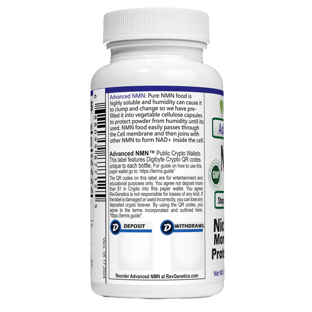 Advanced NMN Supplement: Vegan N Mononucleotide Food – RevGenetics